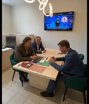 Глава Сарова Алексей Сафонов провел рабочую встречу с Михаилом Ивановым, руководителем компании ННДК